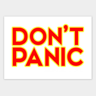 Don't Panic - and remember your towel Sticker