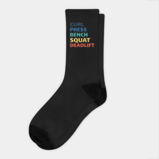 Workout Motivation | Curl Press Bench Squat Deadlift Socks