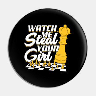 Funny Chess Player Gift Pin