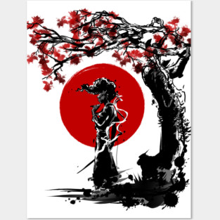 Afro under the sun Posters and Art