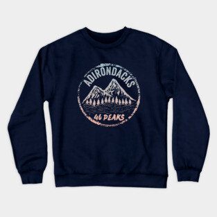 Adirondacks 46 Peaks Hikers Backpackers 46er Crewneck Sweatshirt