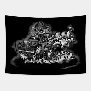 California Drag Racer Tapestry