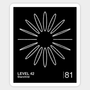 Level 42 / Minimalist Graphic Artwork Design Sticker