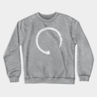 Zen Enso White Crewneck Sweatshirt