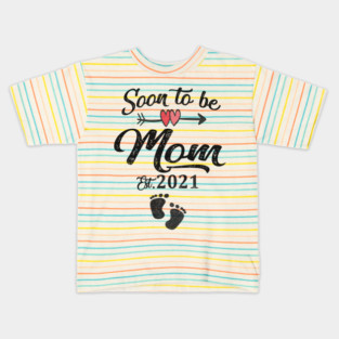 Soon to be mom 2021 Kids T-Shirt