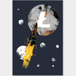 Up To The Moon : Litecoin Edition Posters and Art
