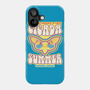Cicada Summer Retro Vintage Art Meme Phone Case