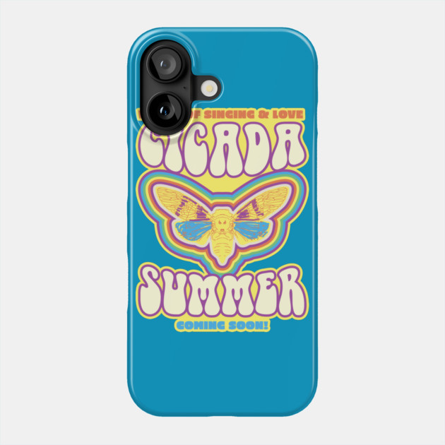 Cicada Summer Retro Vintage Art Meme Phone Case by creative