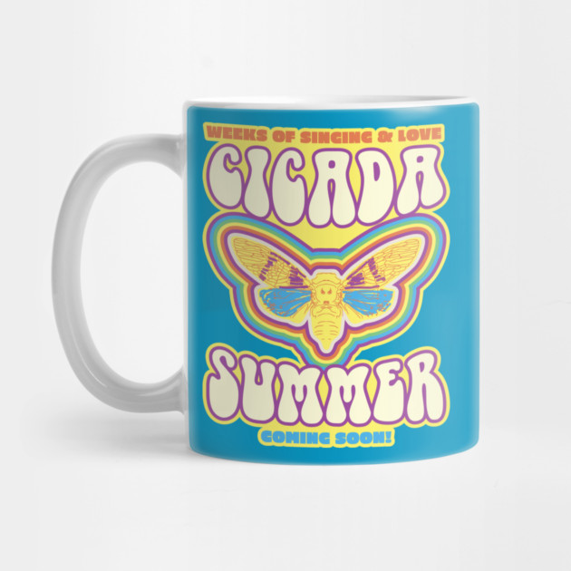 Cicada Summer Retro Vintage Art Meme by creative