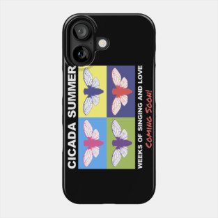 Cicada Summer Retro Theme Pop Art Meme Phone Case