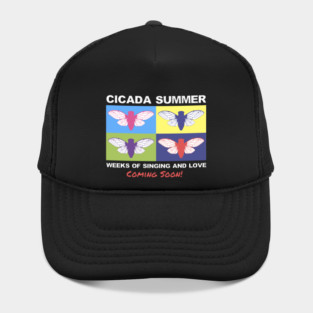 Cicada Summer Retro Theme Pop Art Meme Hat