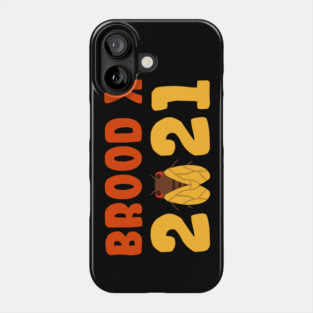 Cicada Brood X 2021 Reemergence Theme Design Phone Case