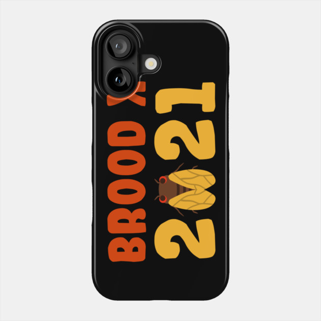 Cicada Brood X 2021 Reemergence Theme Design Phone Case by creative