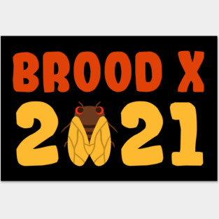 Cicada Brood X 2021 Reemergence Theme Design Posters and Art