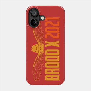 Cicada Brood X 2021 Reemergence Theme Minimalist Phone Case