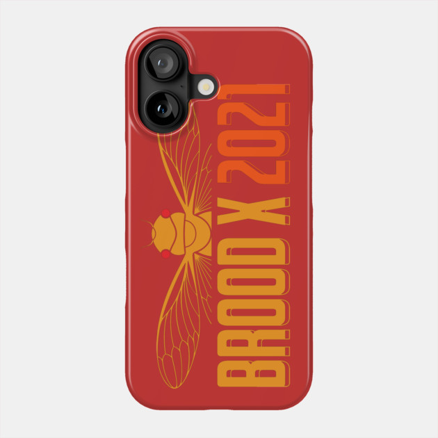 Cicada Brood X 2021 Reemergence Theme Minimalist Phone Case by creative