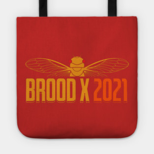 Cicada Brood X 2021 Reemergence Theme Minimalist Tote