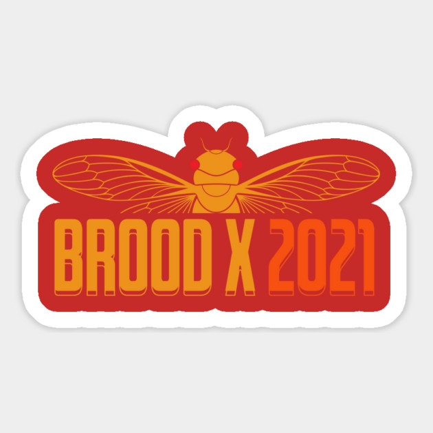 Cicada Brood X 2021 Reemergence Theme Minimalist Magnet by creative