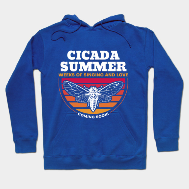 Cicada Summer Retro Vintage Art Meme Hoodie by creative