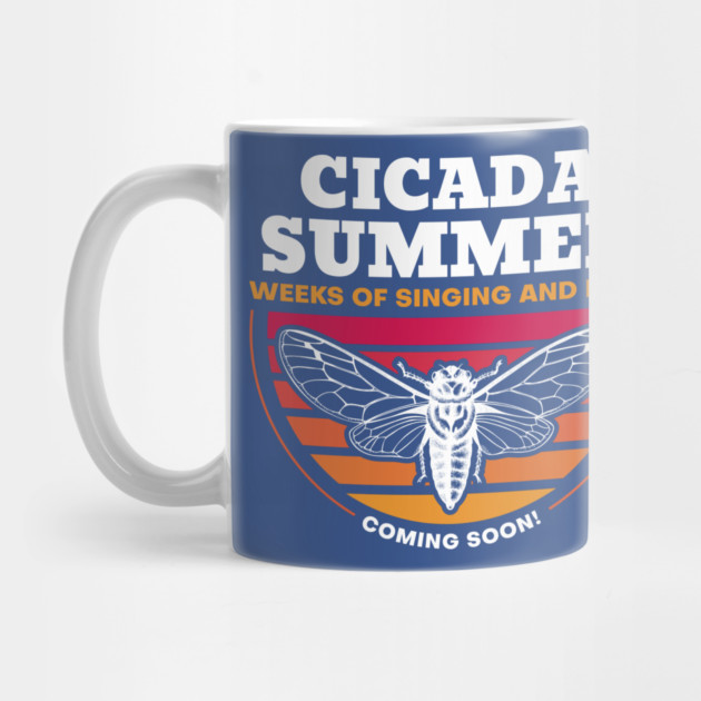 Cicada Summer Retro Vintage Art Meme by creative