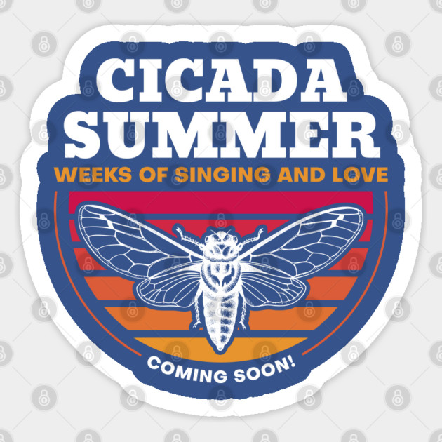 Cicada Summer Retro Vintage Art Meme Sticker by creative