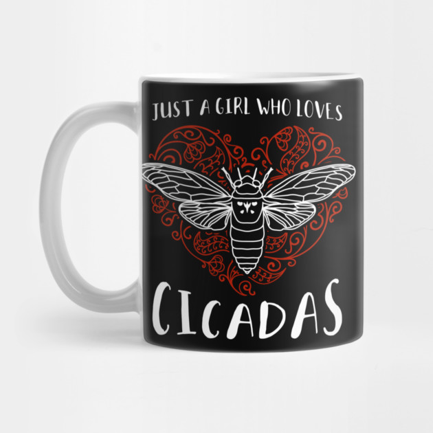 Just a Girl Who Loves Cicadas Artsy Heart by creative