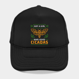 Just a Girl Who Loves Cicadas Minimalist & Modern Hat