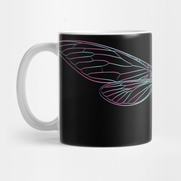 Cicada Vaporwave Aesthetic Style Line Art 2021 Reemergence by creative