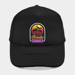 Cicada Summer Retro Vintage Vaporwave Art Meme Hat