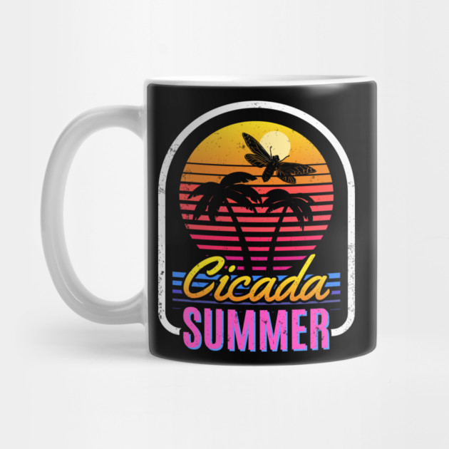 Cicada Summer Retro Vintage Vaporwave Art Meme by creative
