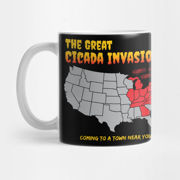 Cicada Invasion Coming to These States in US Map Funny by creative