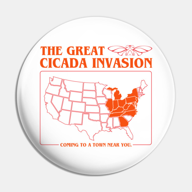 Cicada Invasion Coming to These States in US Map Cool Pin by creative
