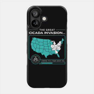 Cicada Invasion Coming to These States in US Map Phone Case