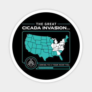 Cicada Invasion Coming to These States in US Map Magnet