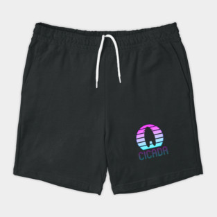 Retro Vintage Vaporwave Cicada Minimalist Shorts