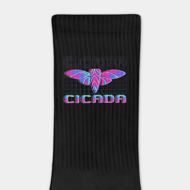 Retro Vintage Vaporwave Cicada Glitch by creative