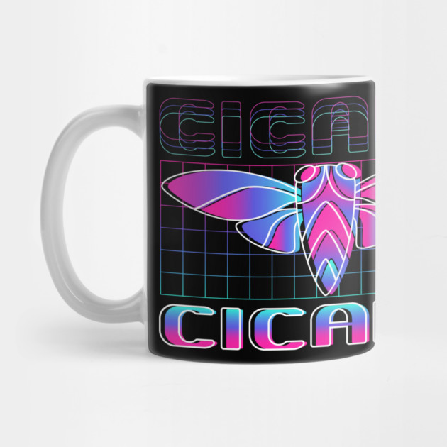 Retro Vintage Vaporwave Cicada Glitch by creative