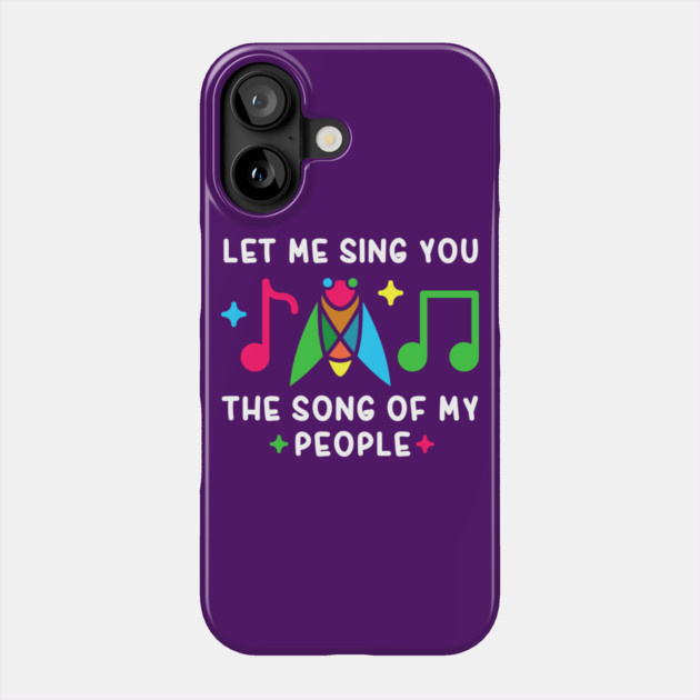 Let Me Sing You The Song Of My People Cicada Minimalist Phone Case by creative