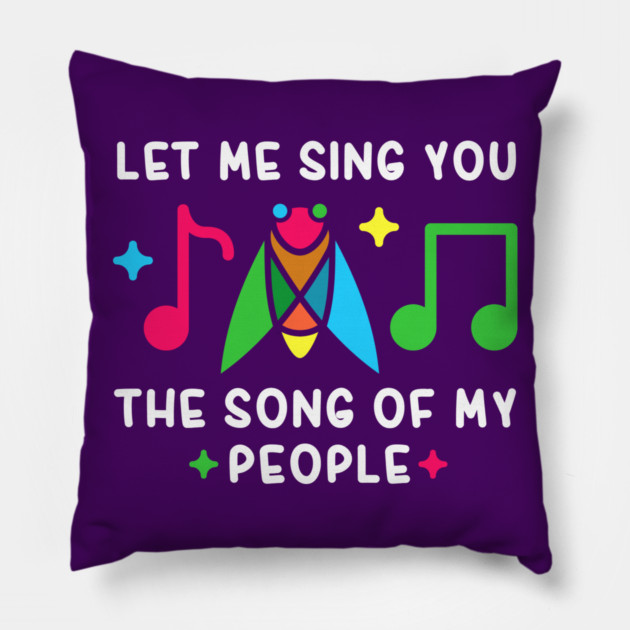 Let Me Sing You The Song Of My People Cicada Minimalist Pillow by creative