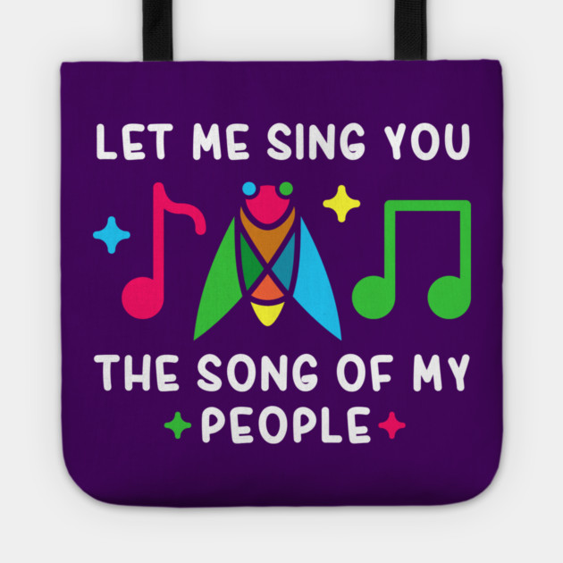 Let Me Sing You The Song Of My People Cicada Minimalist Tote by creative