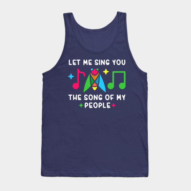 Let Me Sing You The Song Of My People Cicada Minimalist Tank Top by creative
