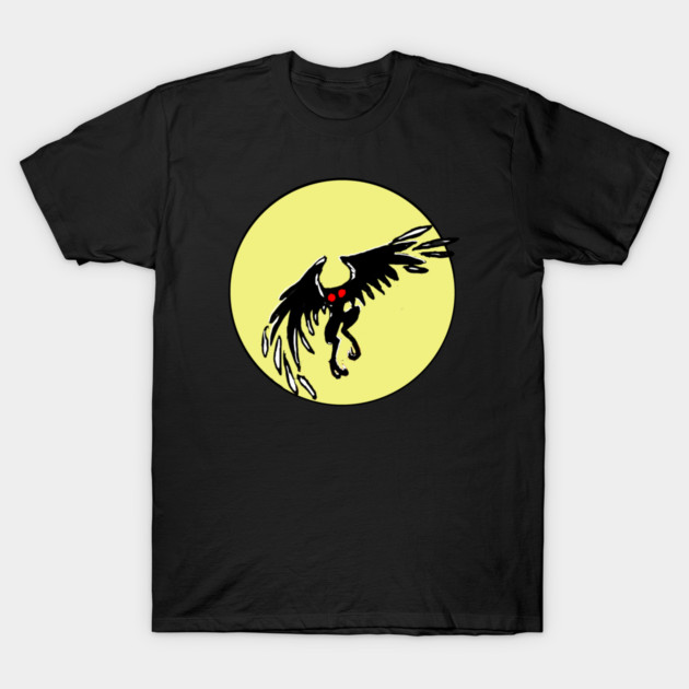 Mothman by Moonlight T-Shirt by TonyBreeden