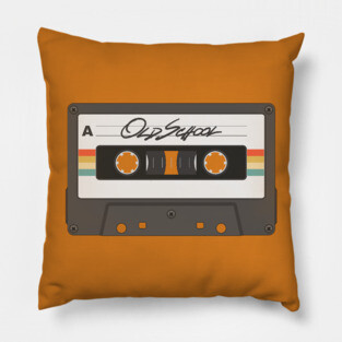 Retro Cassette Tape Pillow