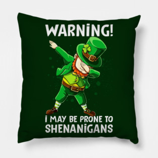 Warning I May Be Prone To Shenanigans Pillow