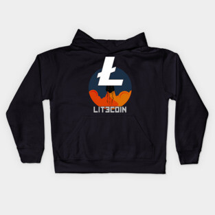 Rocket to The Moon : Litecoin Edition Kids Hoodie