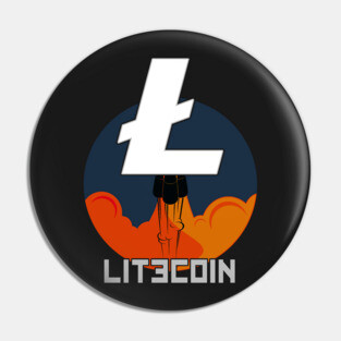 Rocket to The Moon : Litecoin Edition Pin