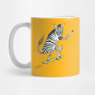 Zebra Skater Mug