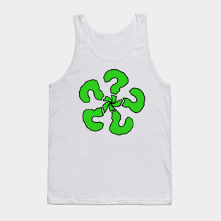 Green Question mark Tank Top