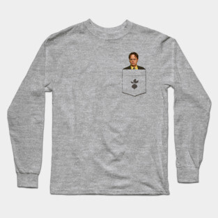 Pocket Schrute - Dwight Schrute In My Pocket Long Sleeve T-Shirt