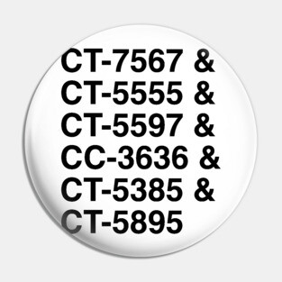 Clone Numbers & Brothers Pin